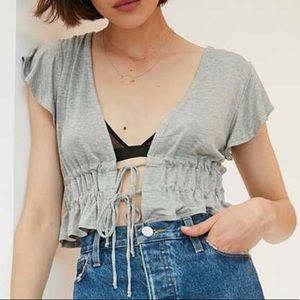 Urban Outfitters Kimchi Blue Tie Front Top